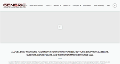 Desktop Screenshot of genericmfg.com
